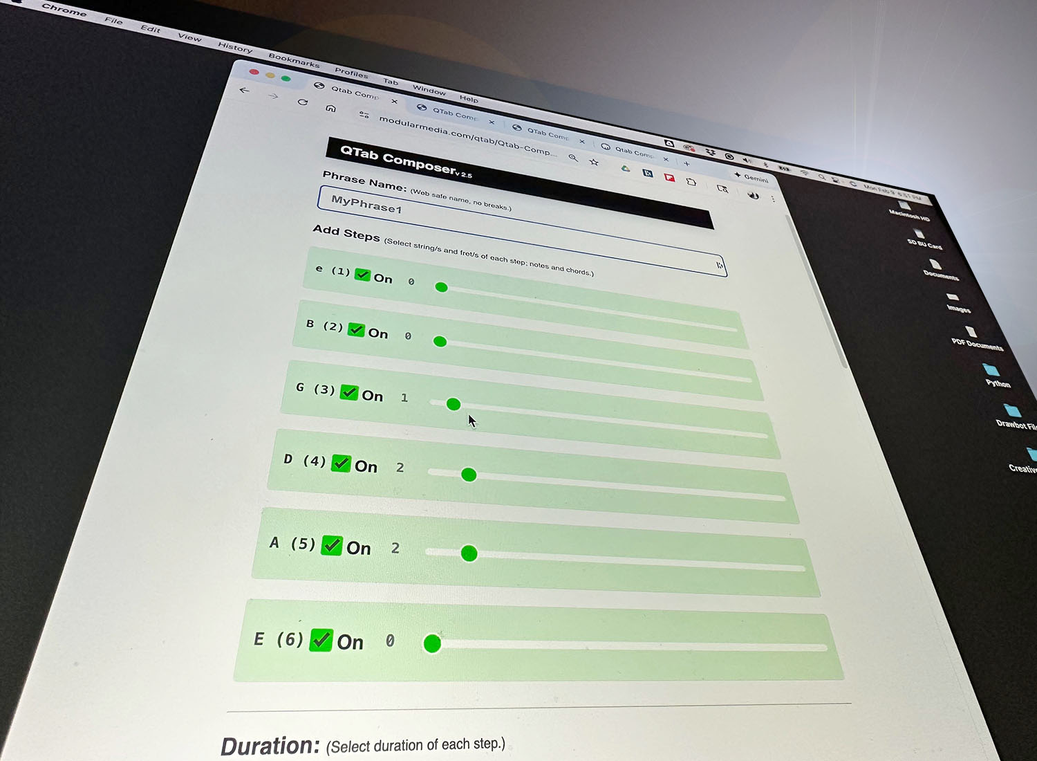 Composer Screenshot